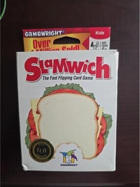 Slamwich Card Game Gamewright 2-6 Players Family Fast Flip
